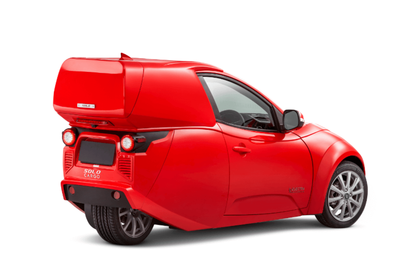 Новейший трехколесный электромобиль Electra Meccanica Solo оснащен грузовым багажником