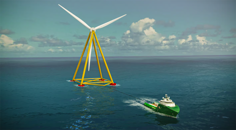 Новаторская морская ветряная пирамида переходит к испытаниям прототипа в реальных условиях