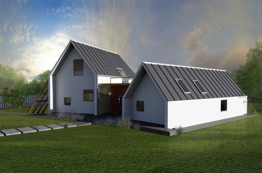 Энергоэффективный дом с цаплями