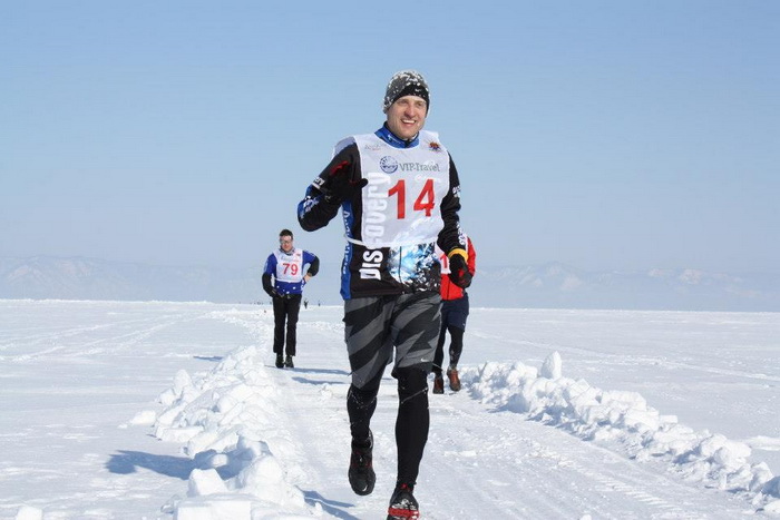 Байкальский ледовый марафон - сложнейший забег длиной в 42 км 